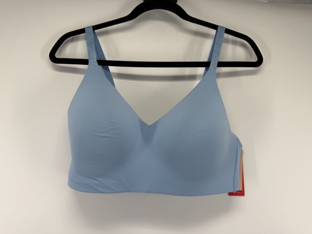 ThirdLove 24/7 CLASSIC Wireless Bra Women Size Large Smooth Lake Blue NWT